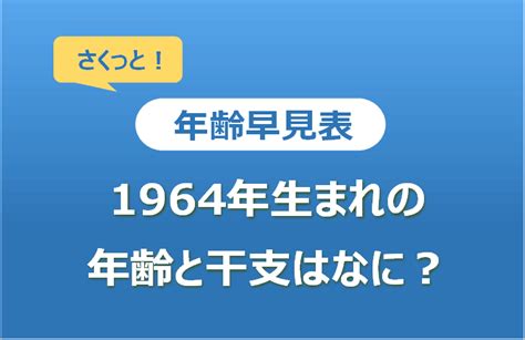 1964 干支|1964年（昭和39年）生まれ